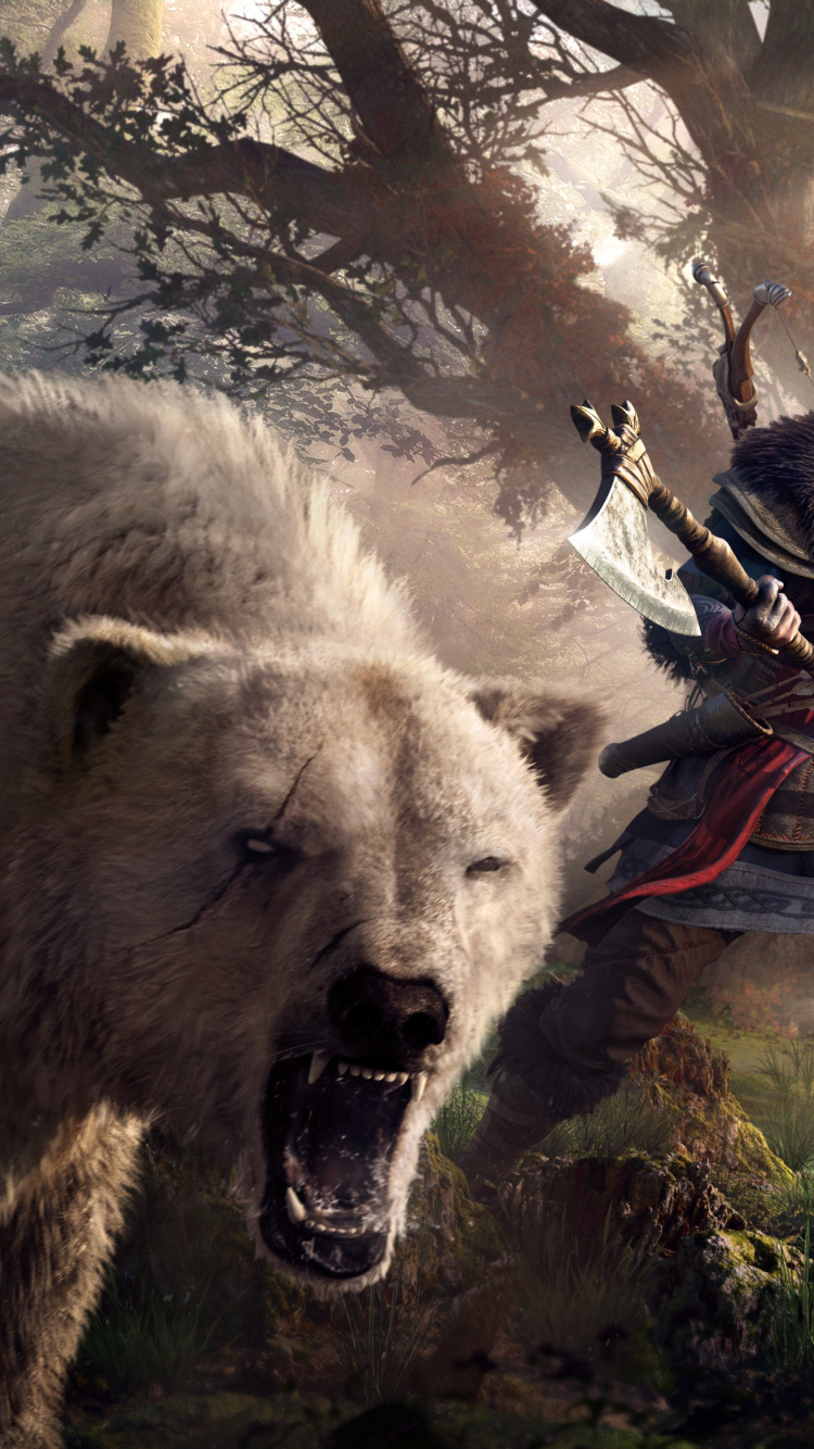 Обои Ашраф Исмаил, assassins creed valhalla, assassins creed origins, ubisoft, xbox серии x и серии s в разрешении 750x1334