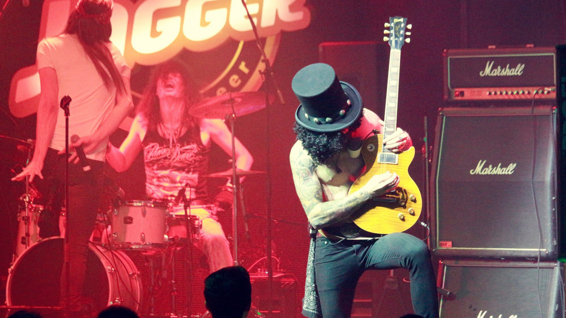 Обои этап, рокконцерт, концерт, музыкальный ансамбль, гитара в разрешении 1920x1080