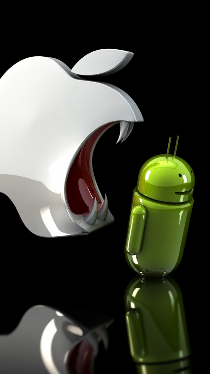 Обои apple, иллюстрация, 3d моделирование, растение, ухо в разрешении 720x1280