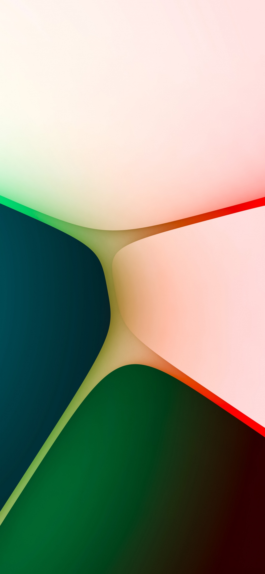 Обои свет, красочность, полутона и оттенки, круг, арт в разрешении 1125x2436