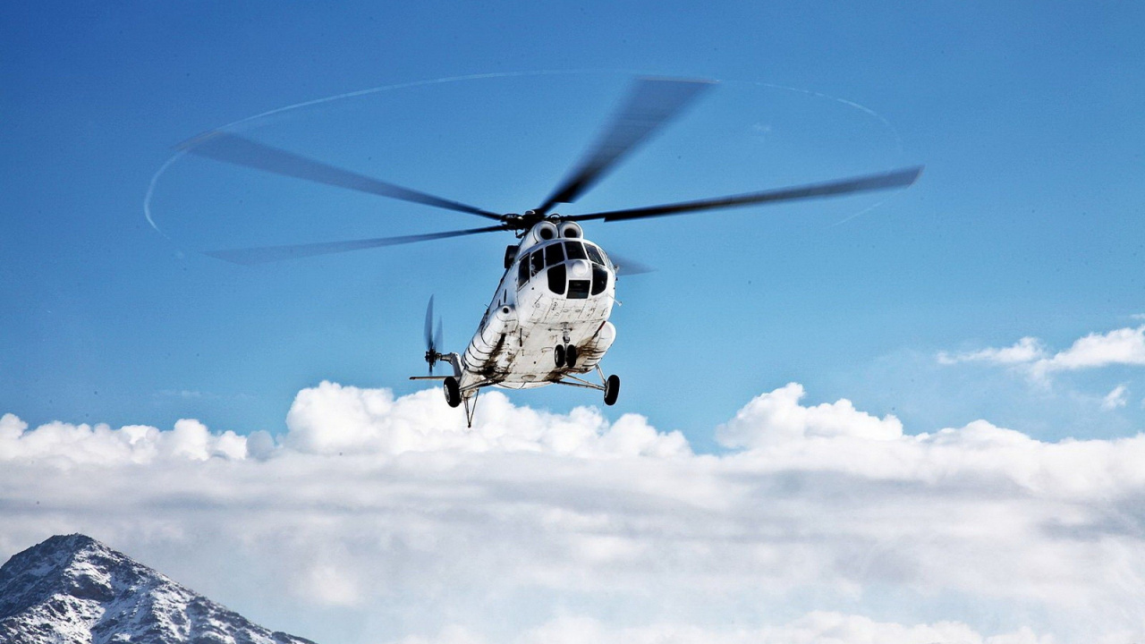 Обои вертолет, военный вертолет, винтокрылая машина, винтокрыл, самолеты в разрешении 1280x720