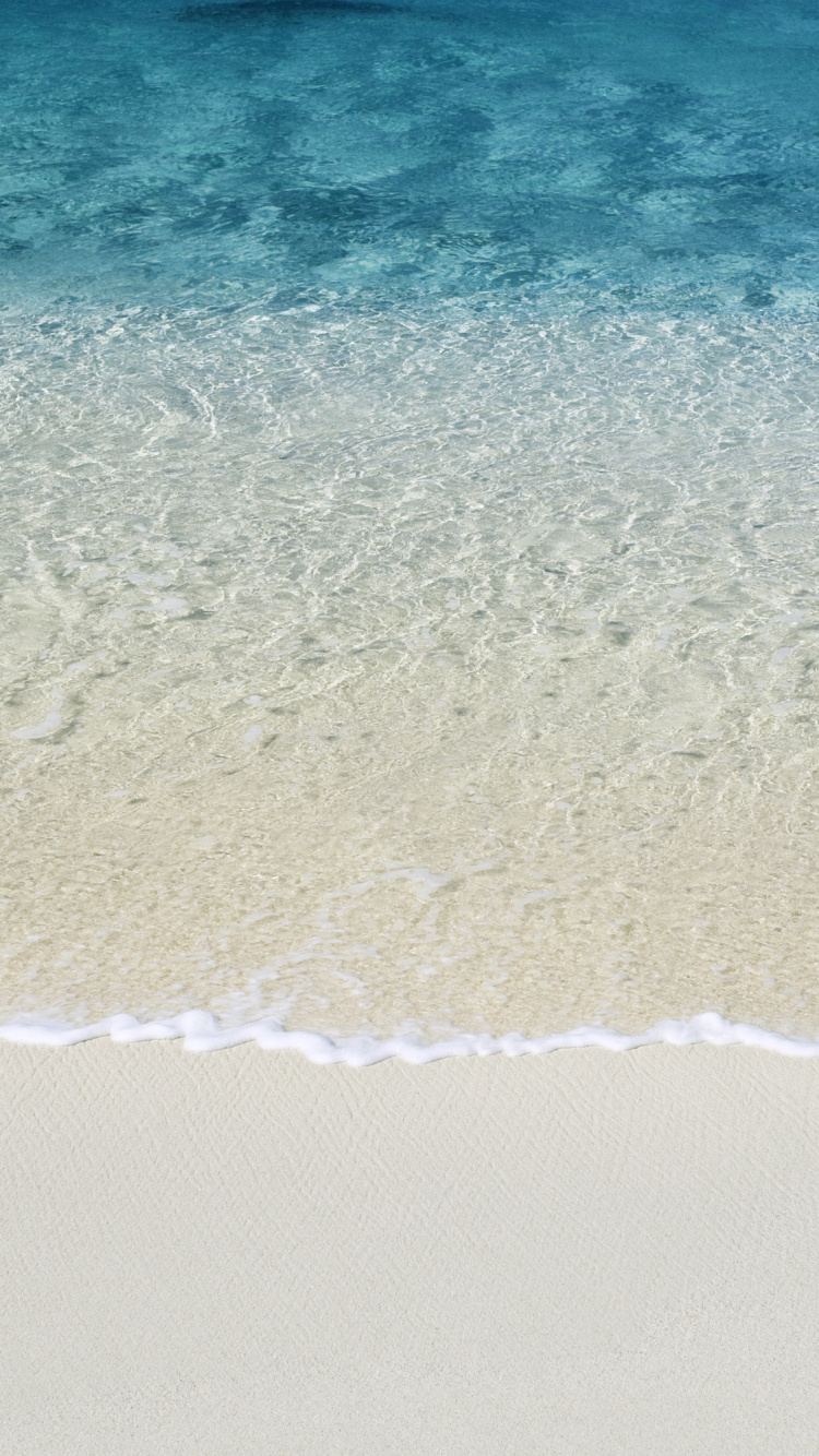 Обои морской песок, пляж, песок, вода, море в разрешении 750x1334