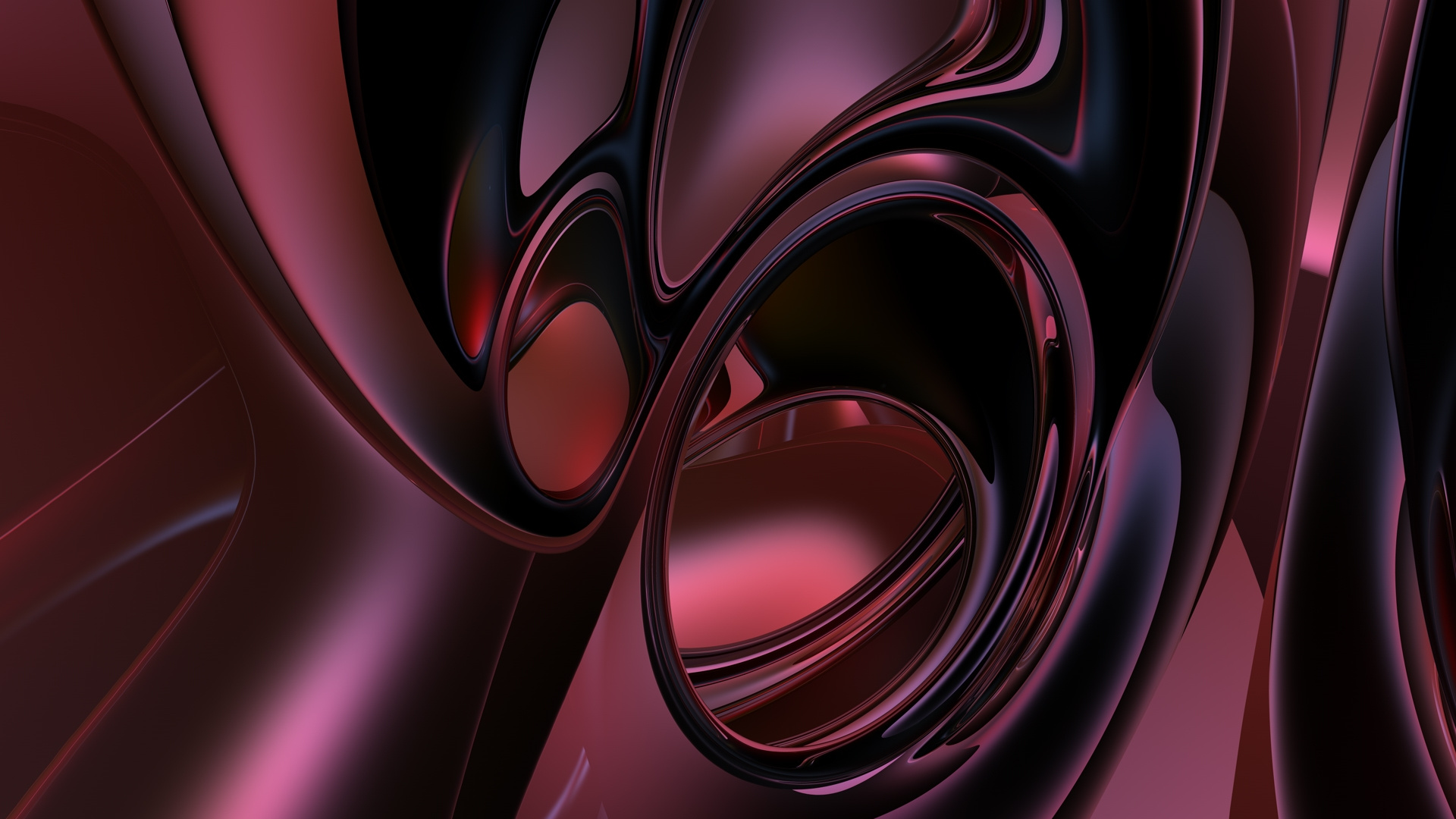 Обои фрактальное искусство, графика, пурпур, красный цвет, пурпурный цвет в разрешении 1920x1080