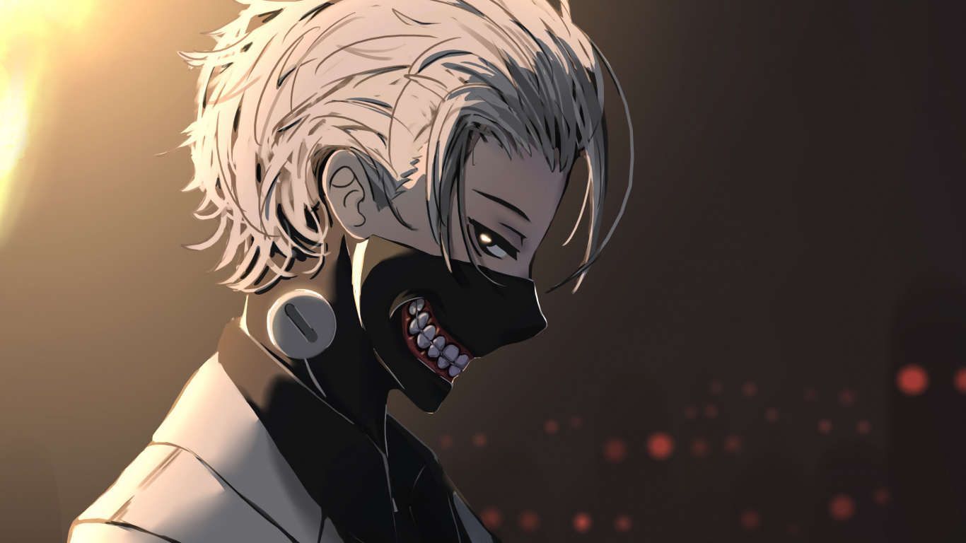 Обои Токио вурдалак, Кен kaneki, аниме, Манга, Токио Вурдалак снова в разрешении 1366x768