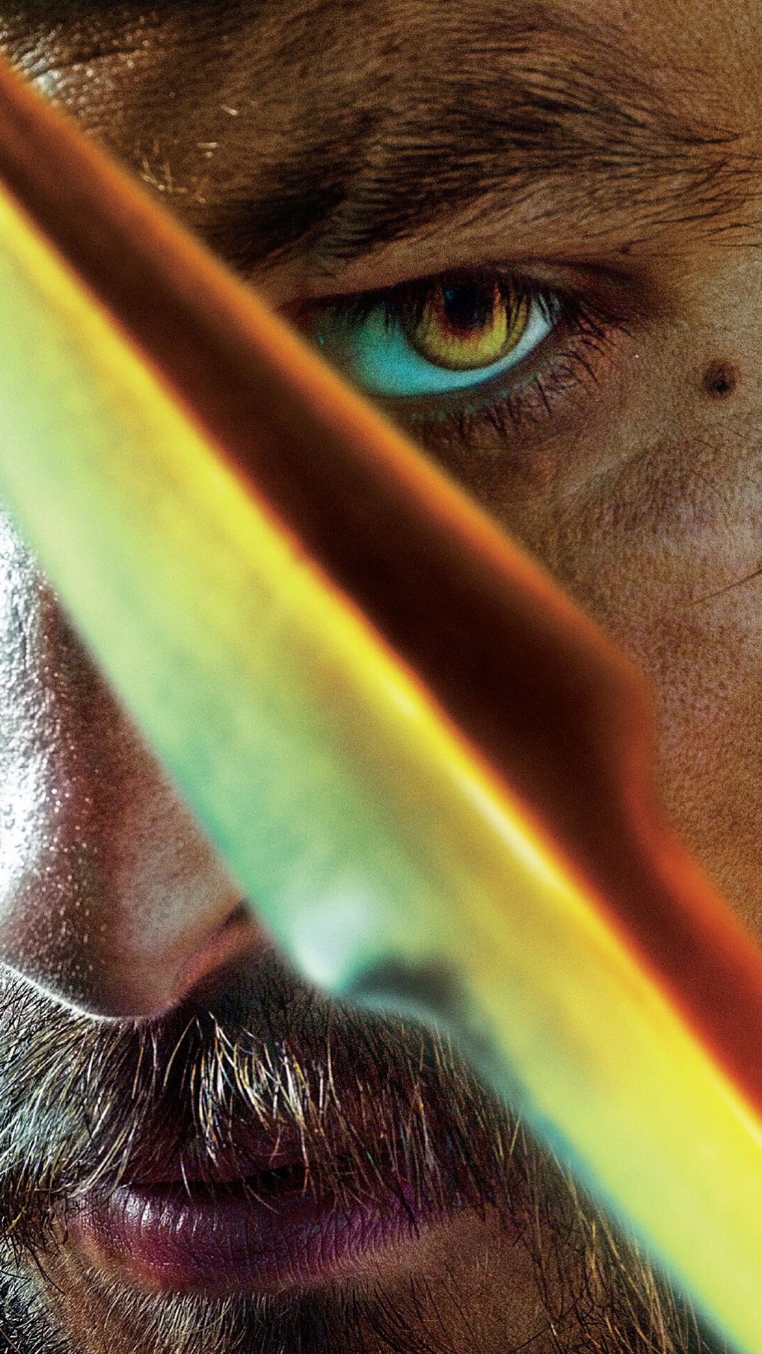 Обои Искусство и Аквамен, Уорнер Бразерс, глаз, человек, Росомаха в разрешении 1080x1920