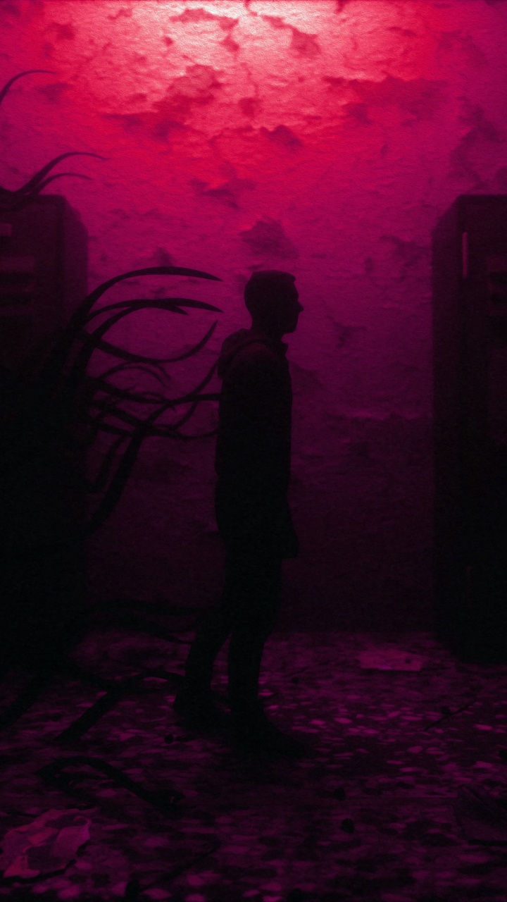 Обои красный цвет, пурпур, синий, свет, Фиолетовый в разрешении 720x1280