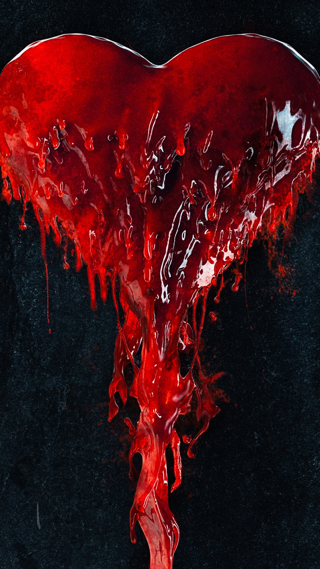 Обои красный цвет, сердце, орган, человеческое тело, любовь в разрешении 1080x1920