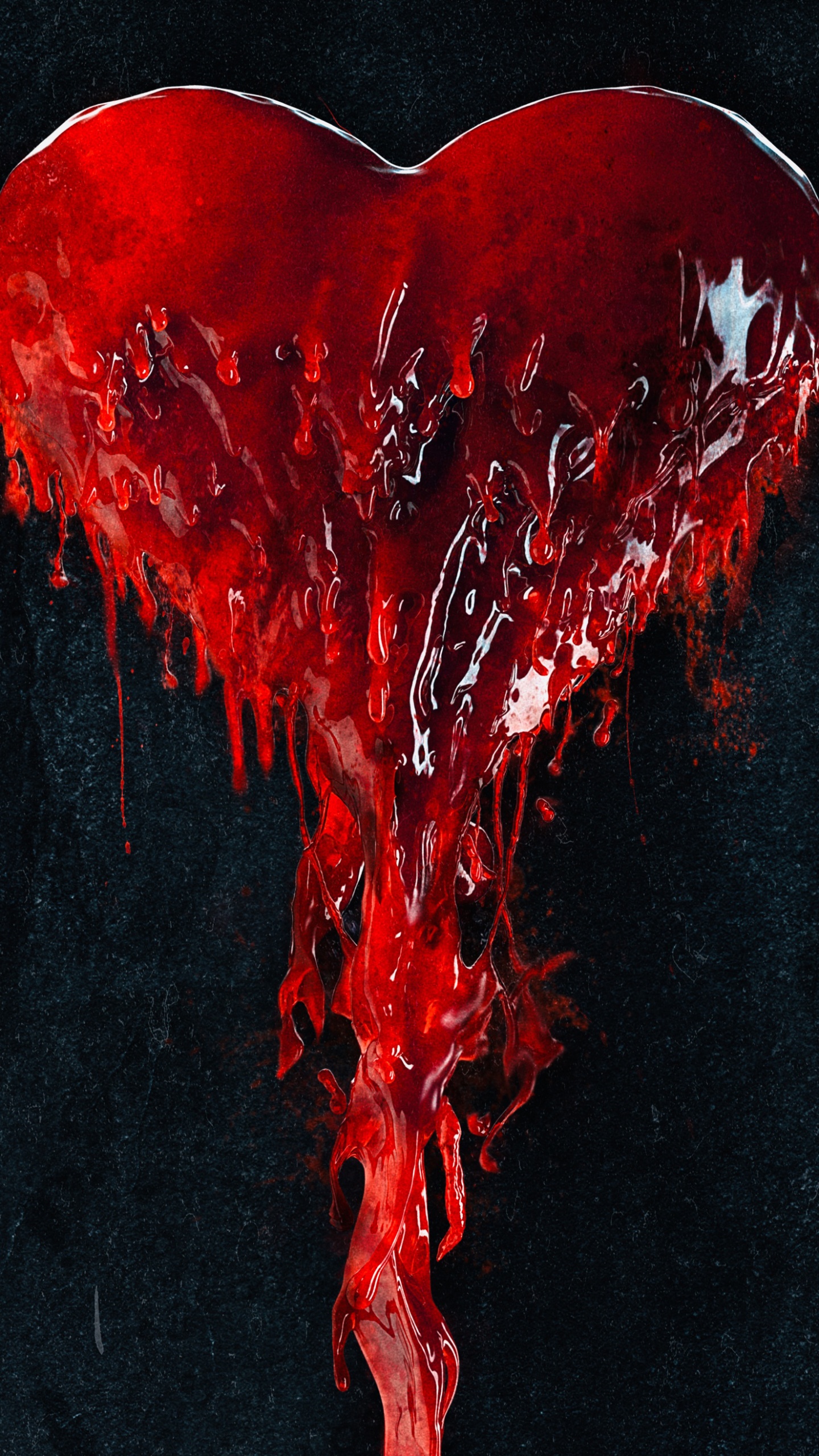 Обои красный цвет, сердце, орган, человеческое тело, любовь в разрешении 1440x2560