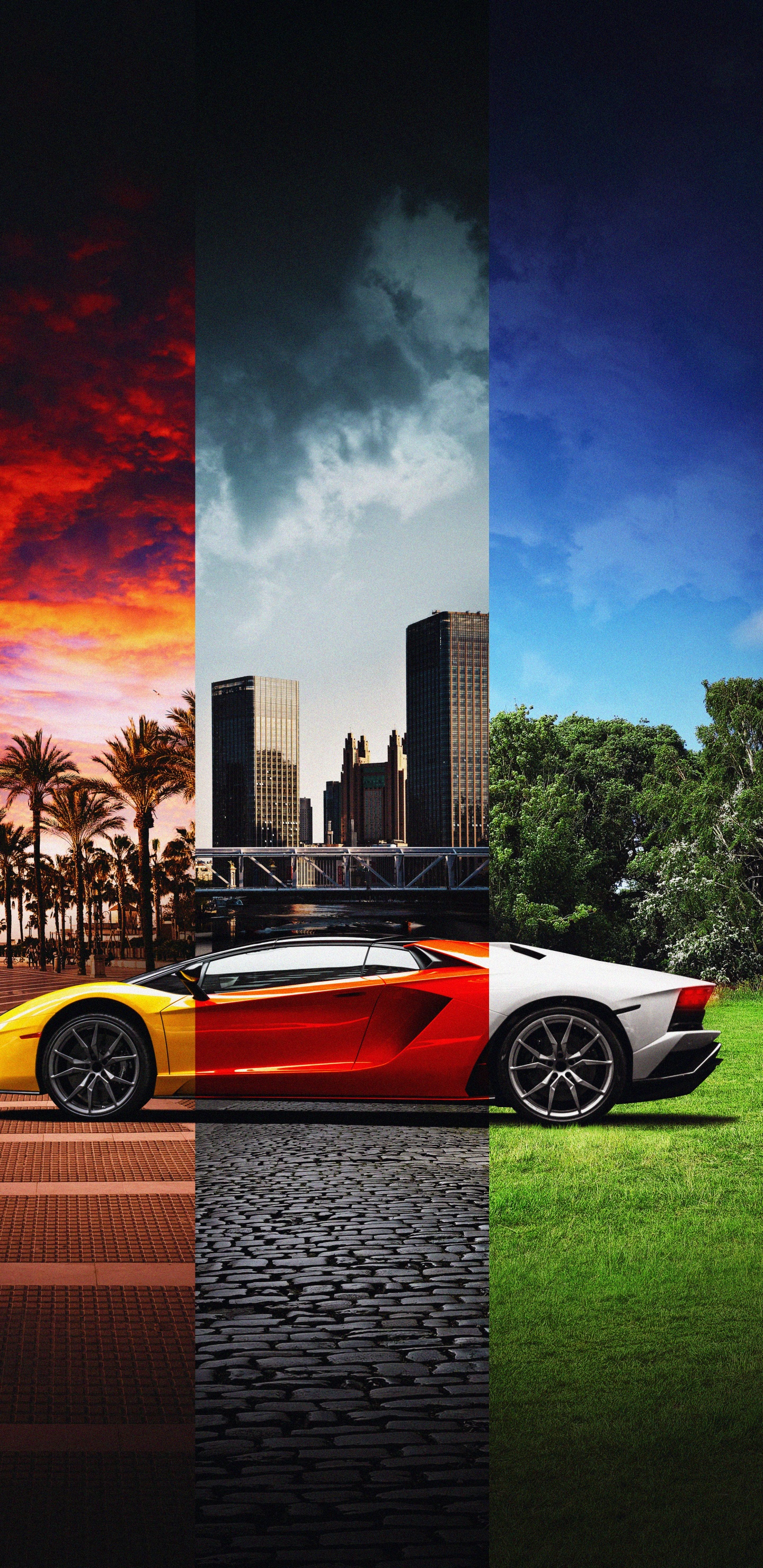 Обои отражение, Непобедимый, глухой кев - непобедимый релиз ncs, автомобильный стояночный свет, колесо в разрешении 1440x2960