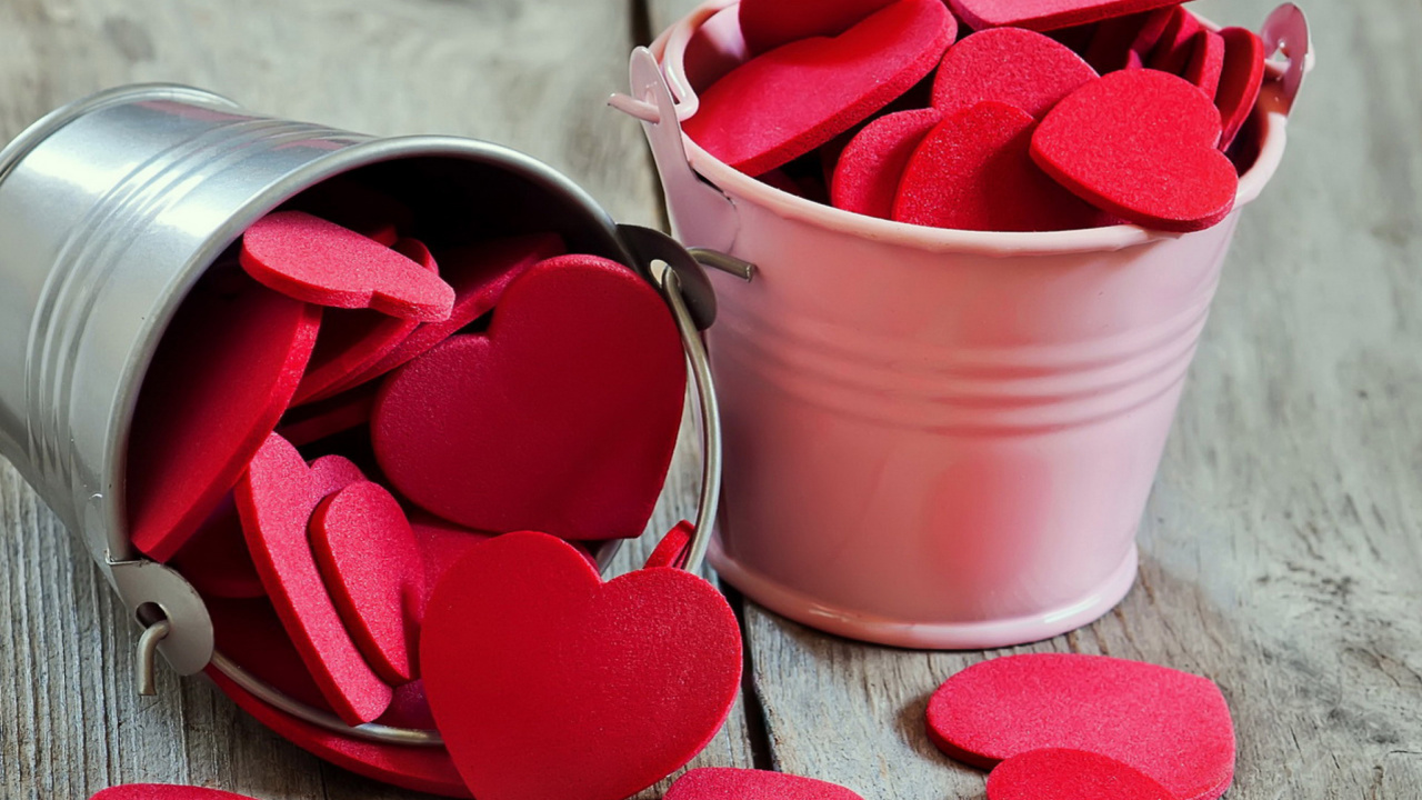 Обои любовь, сердце, лепесток, День Святого Валентина, роман в разрешении 1280x720