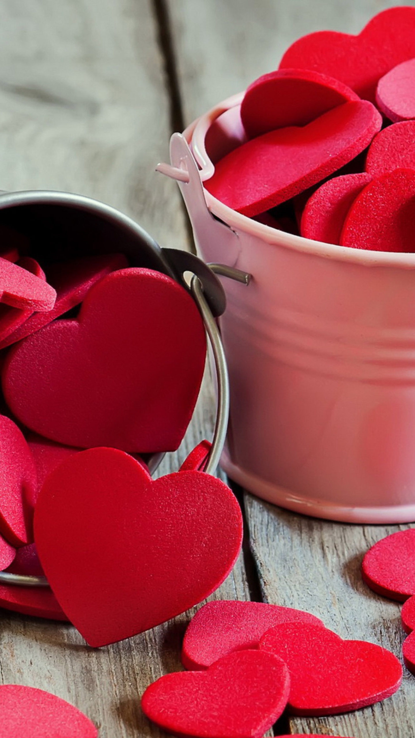 Обои любовь, сердце, лепесток, День Святого Валентина, роман в разрешении 1440x2560