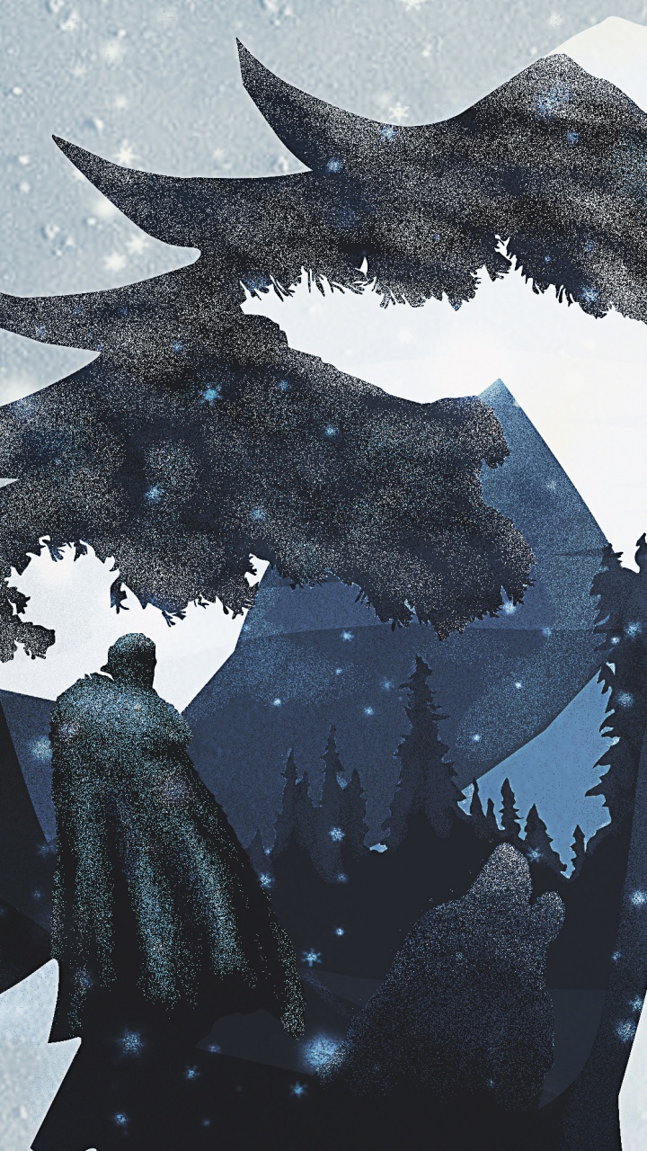 Обои Дом Старк, Игра Престолов - 8 сезон, дейенерис таргариен, иллюстрация, графический дизайн в разрешении 720x1280