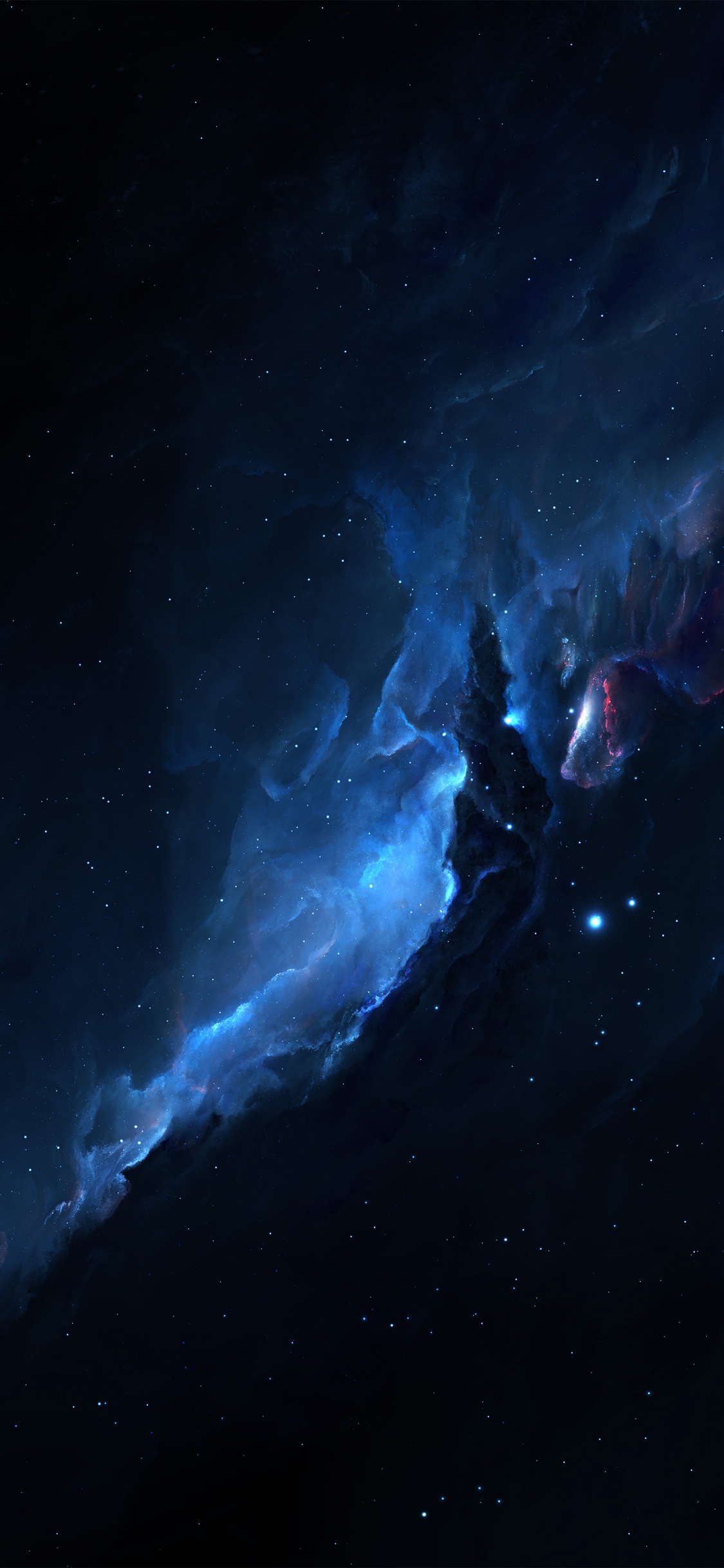 Обои темнота, ночь, атмосфера, небо, электрик в разрешении 1125x2436