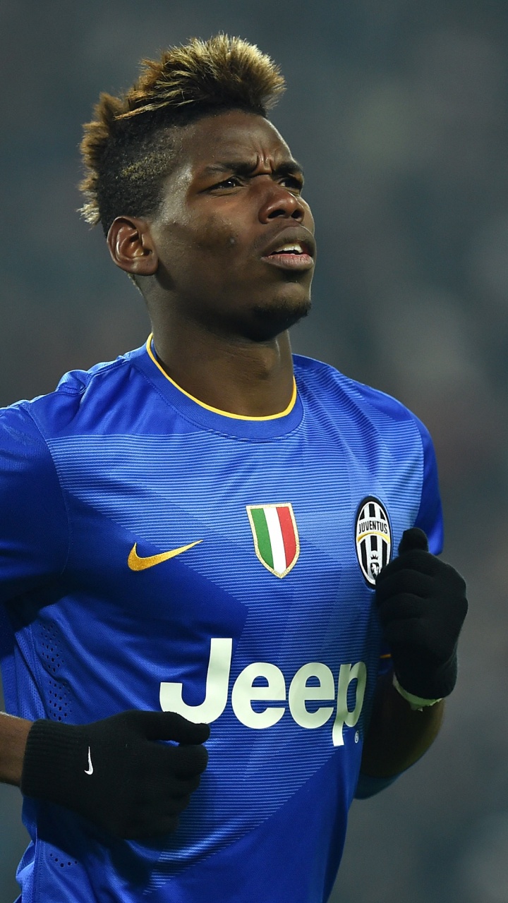 Обои Поль Погба, Ювентус ФК, клуб манчестер юнайтед, Футбольный игрок, игрок в разрешении 720x1280