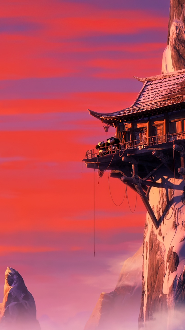 Обои студия DreamWorks Animation, облако, атмосфера, мир, здание в разрешении 720x1280