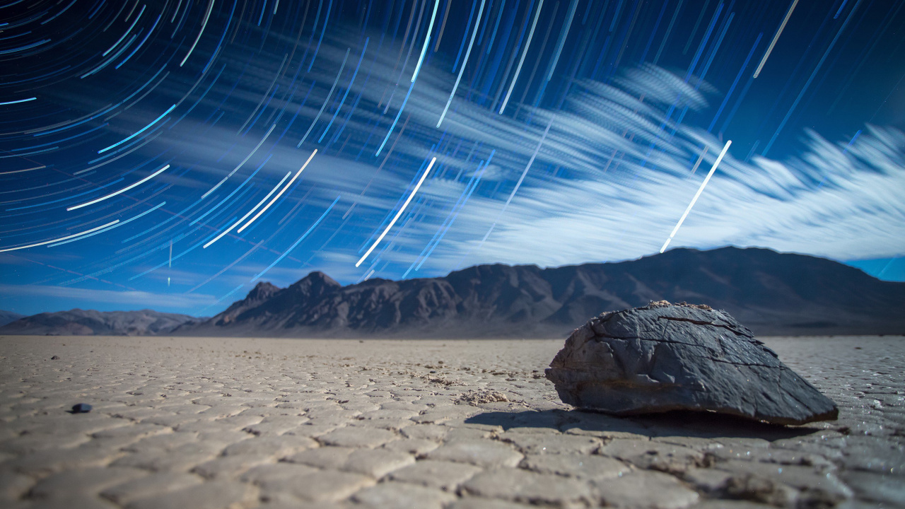 Обои Звездный след, пейзаж, природа, облако, атмосфера в разрешении 1280x720