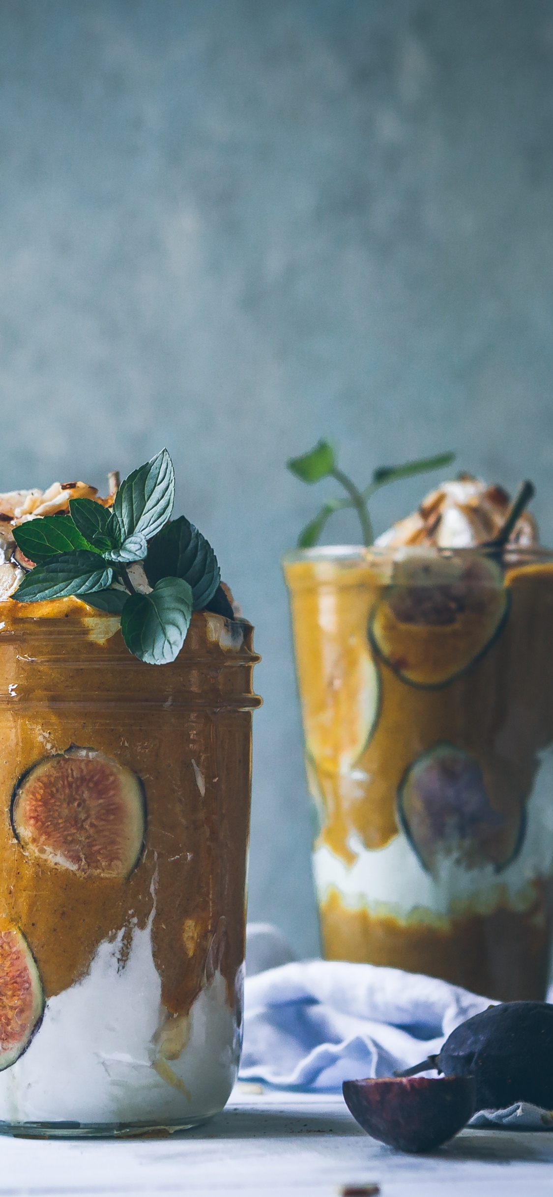 Обои ресторан, пища, молочный коктейль, Хошимин, блюдо в разрешении 1125x2436