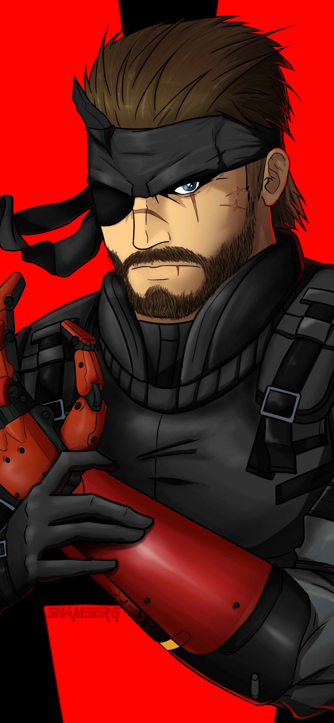 Обои вымышленный персонаж, мультфильм, иллюстрация, арт, фантомная боль в разрешении 1125x2436