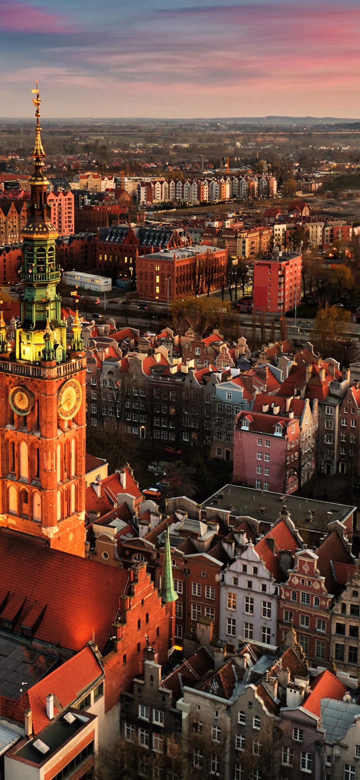 Обои городской район, Gdask, здание, облако, мир в разрешении 1242x2688