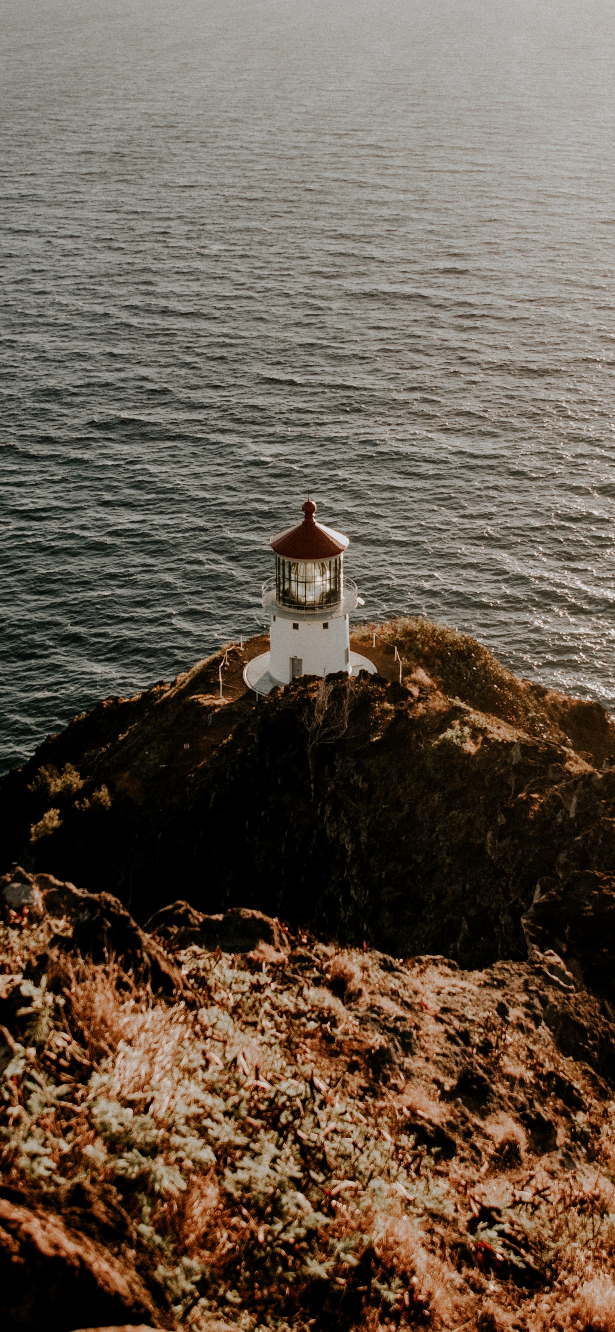 Обои море, вода, рок, спокойный, океан в разрешении 1242x2688