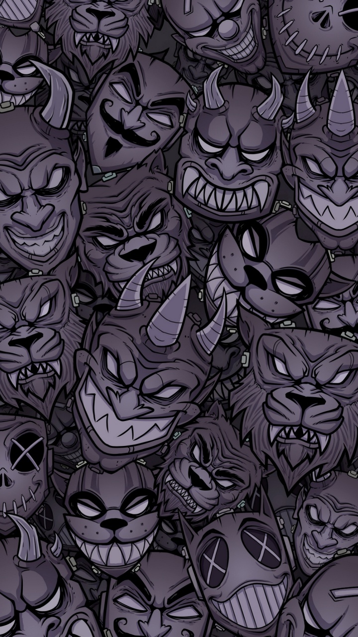 Обои узор, рисование, арт, визуальное искусство, фикция в разрешении 720x1280