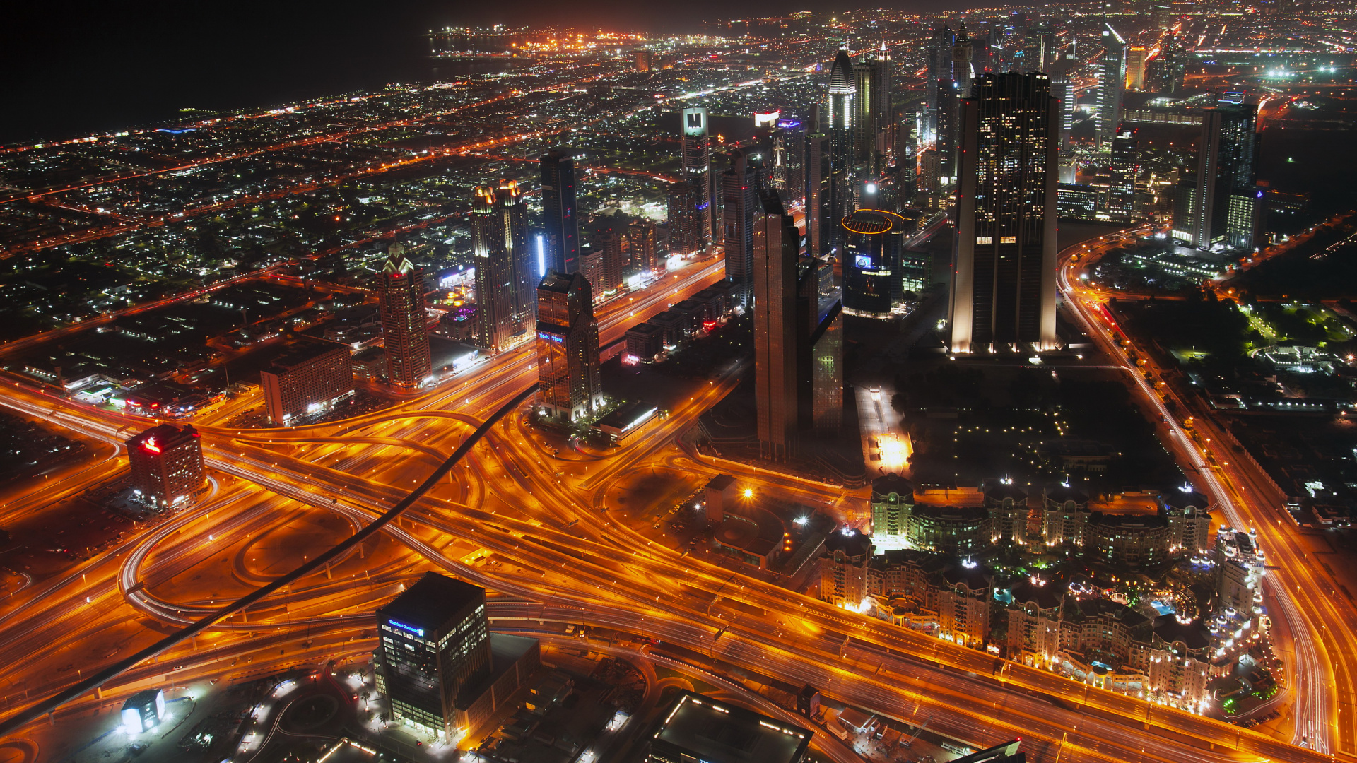 Обои Бурдж Халифа, небоскреб, город, городской пейзаж, городской район в разрешении 1920x1080