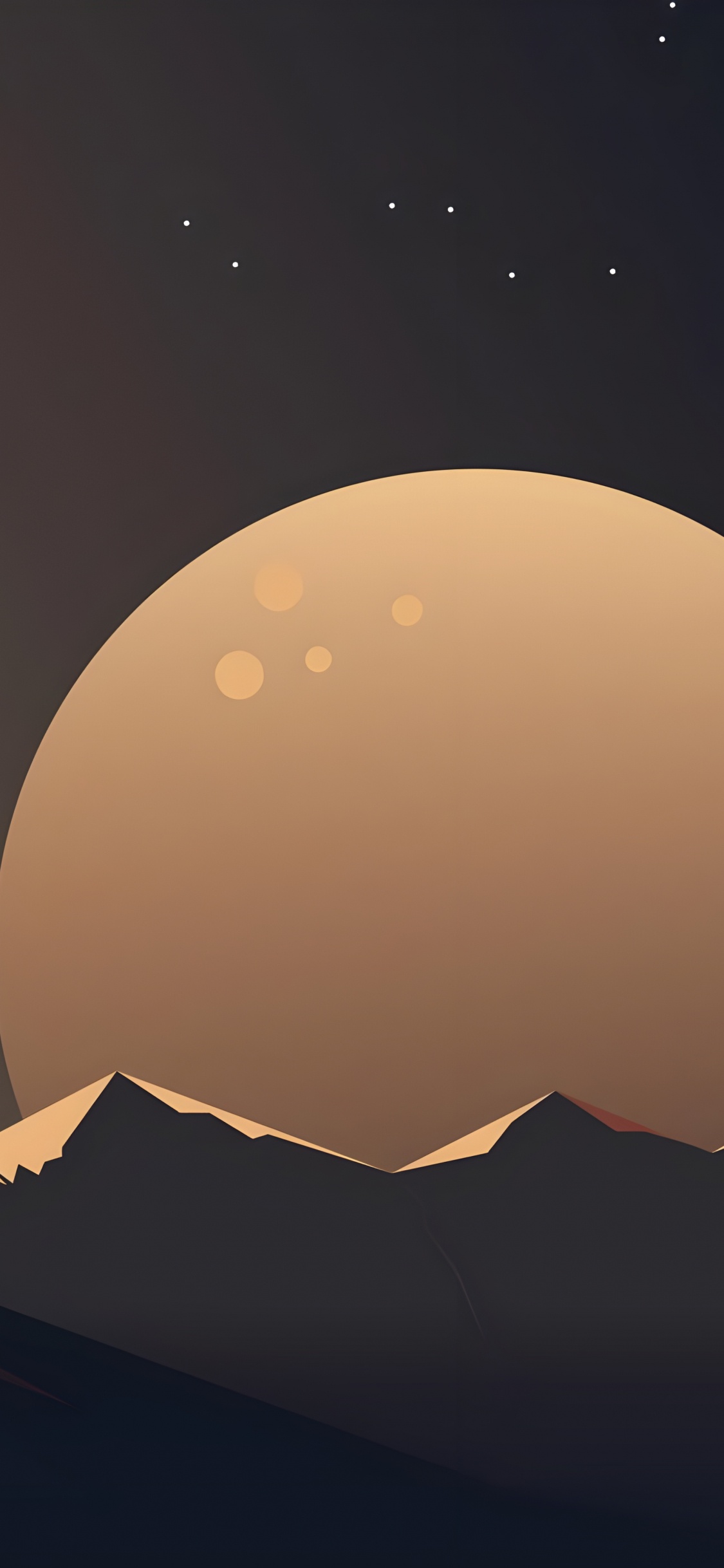 Обои минимализм, арт, графика, атмосфера, мир в разрешении 1125x2436