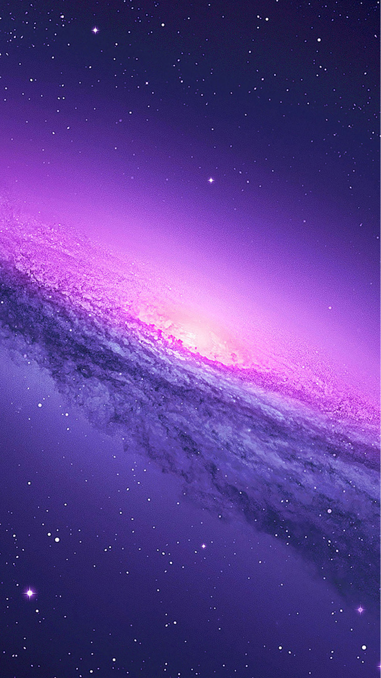 Обои Фиолетовый, пурпур, атмосфера, космос, горизонт в разрешении 750x1334