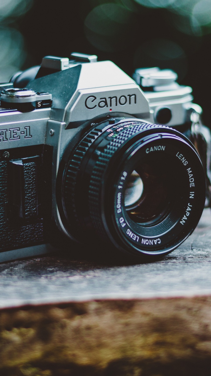 Обои Канон ае-1, камера, Canon, оптика камеры, аксессуары для камеры в разрешении 720x1280