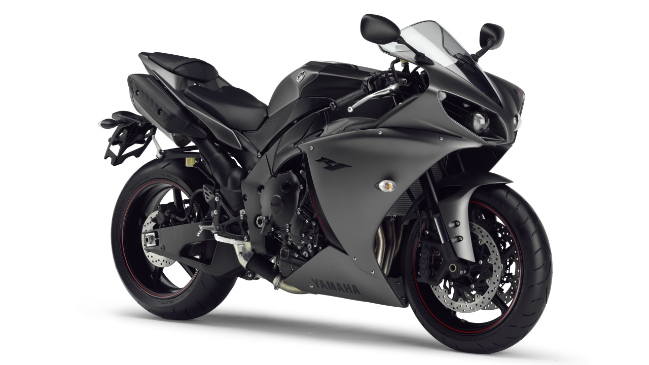 Обои Ямаха мотор Компани, мотоцикл, черный, Обтекатель мотоцикла, авто в разрешении 1280x720