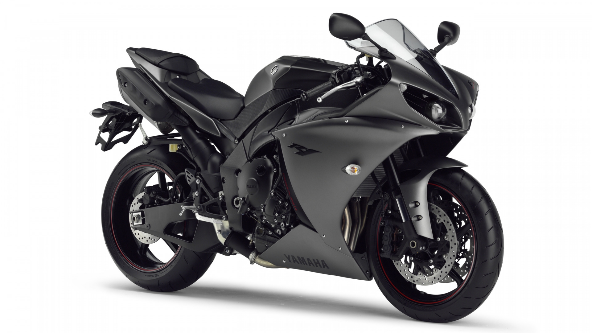 Обои Ямаха мотор Компани, мотоцикл, черный, Обтекатель мотоцикла, авто в разрешении 1920x1080