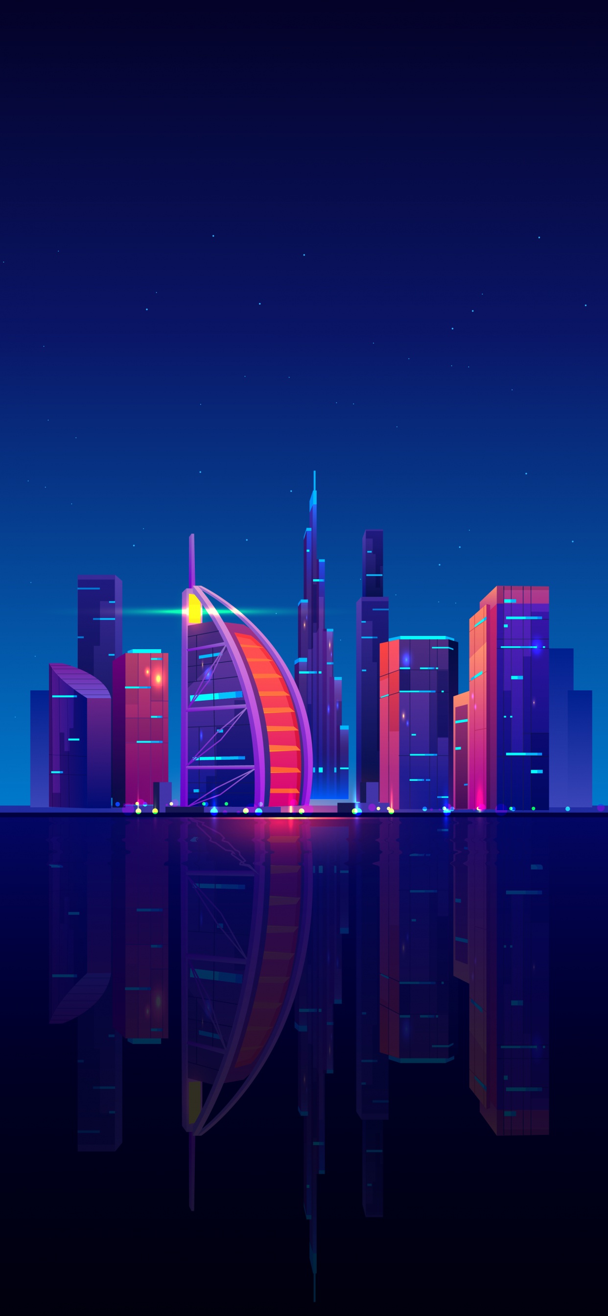 Обои Дубай, городской пейзаж, здание, небоскреб, вышка в разрешении 1242x2688