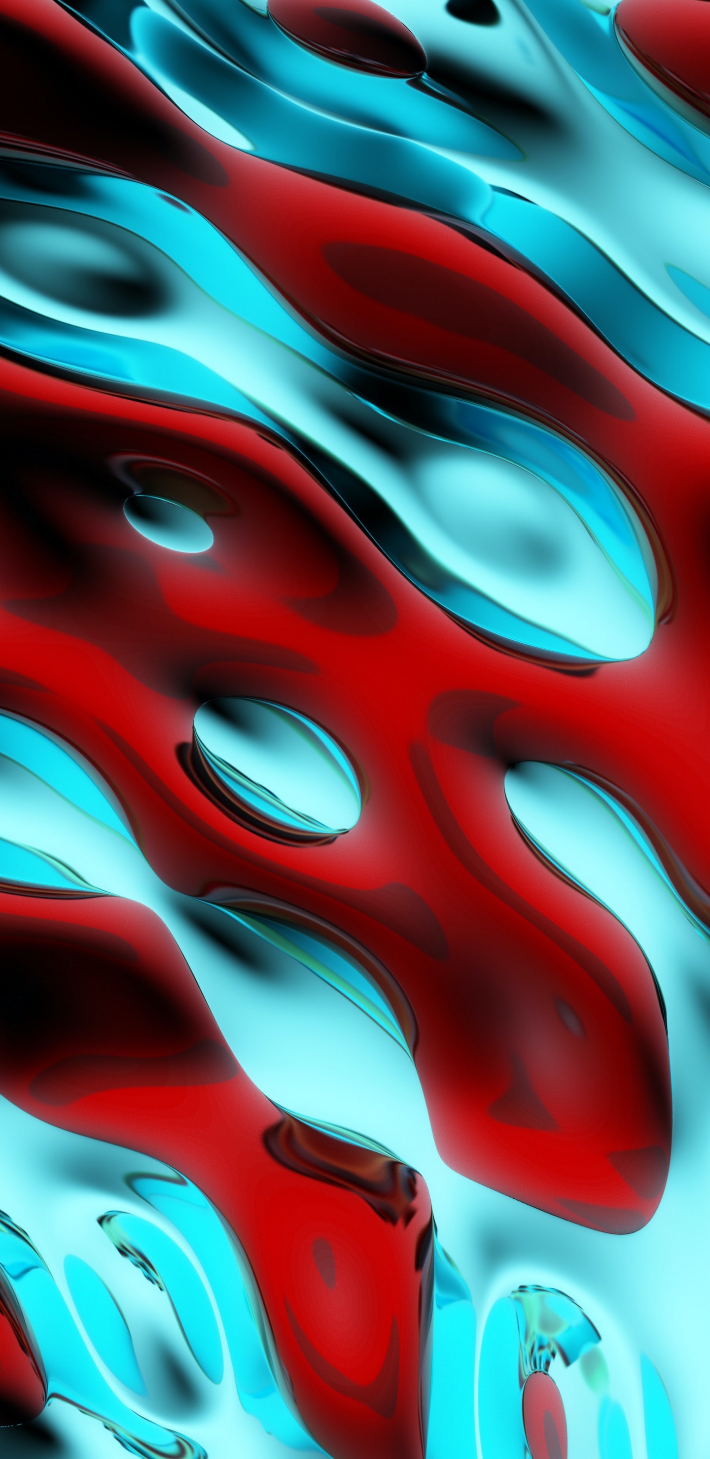 Обои крупный план, вода, свет, жидкий, зеленый в разрешении 1440x2960