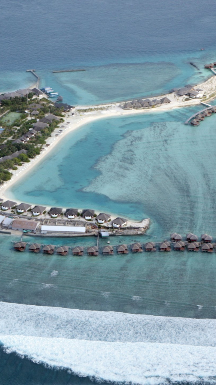 Обои В Cinnamon Dhonveli Мальдивы, Мэл Атолл, прибежище, искусственный остров, Остров в разрешении 750x1334