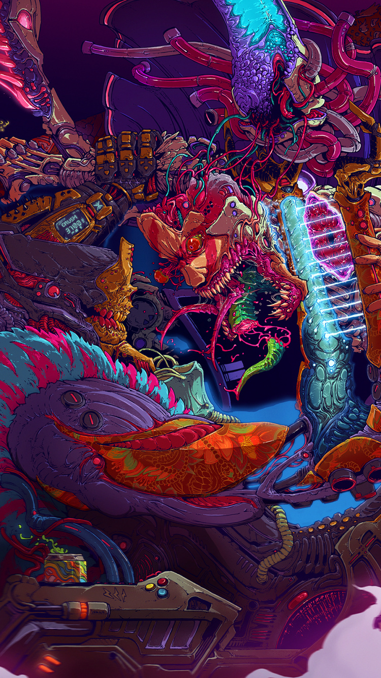 Обои карнавал, арт, аниме, интернет мем, графика в разрешении 750x1334