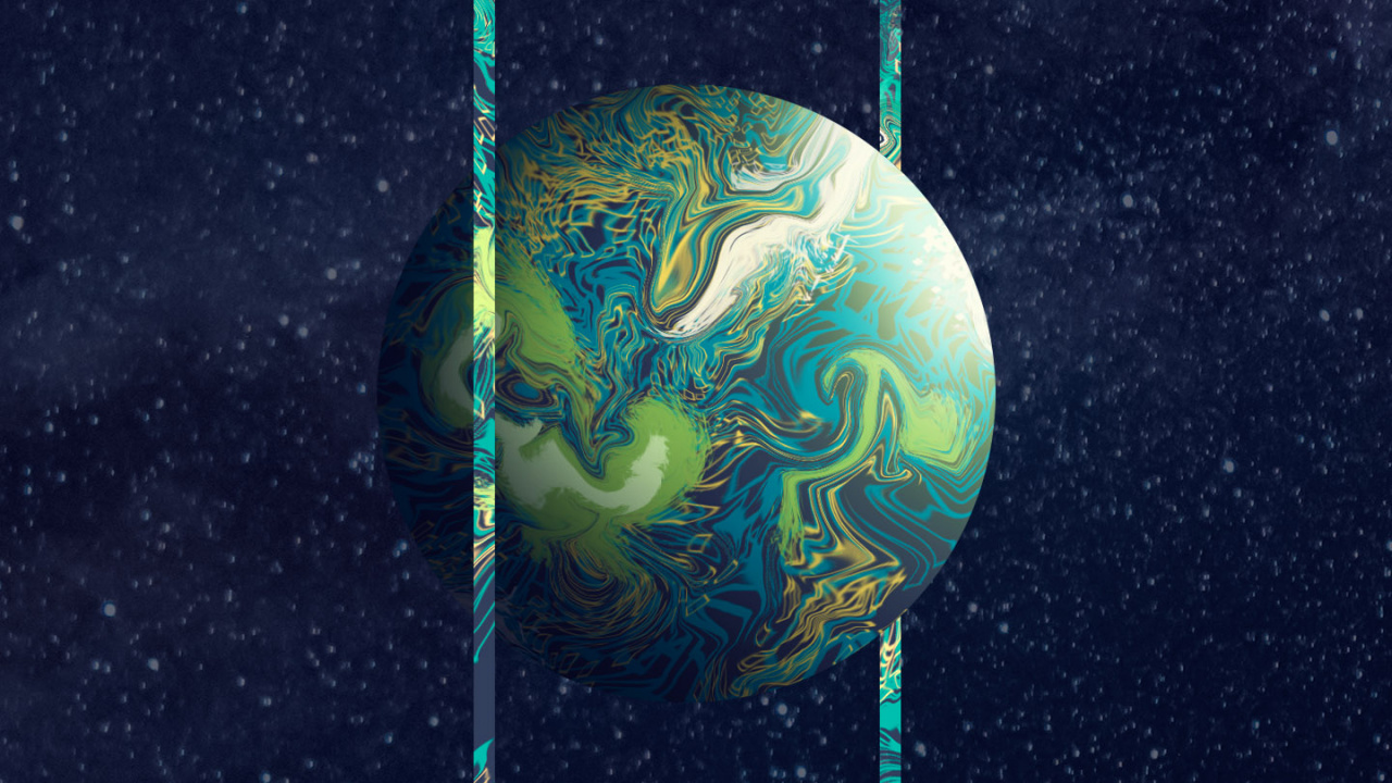 Обои земля, Нет Неба-Мане, мир, шар, арт в разрешении 1280x720