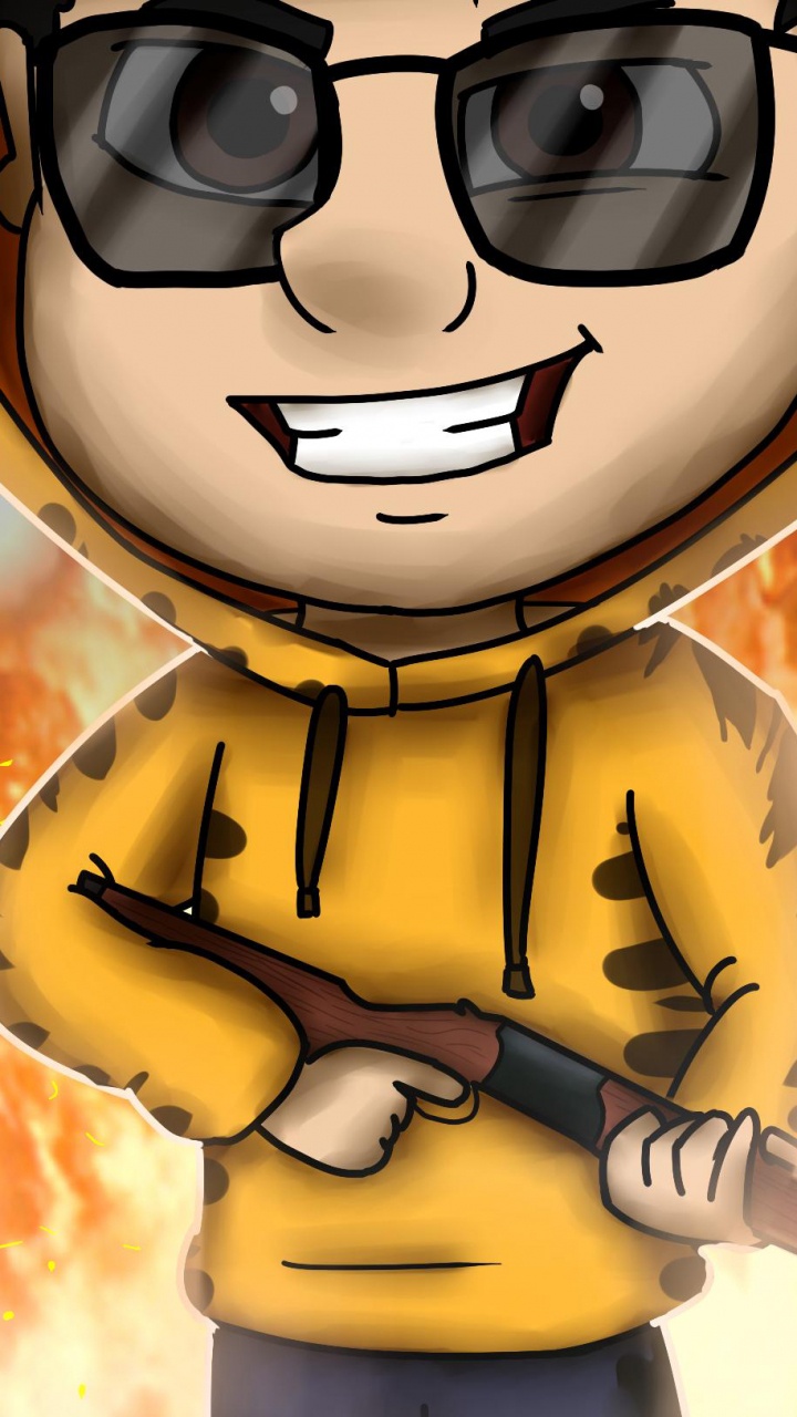 Обои мультфильм, мультик, очки, иллюстрация, анимация в разрешении 720x1280