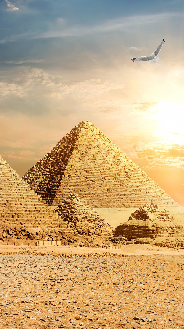 Обои пирамида, памятник, историческое место, древняя история, достопримечательность в разрешении 750x1334
