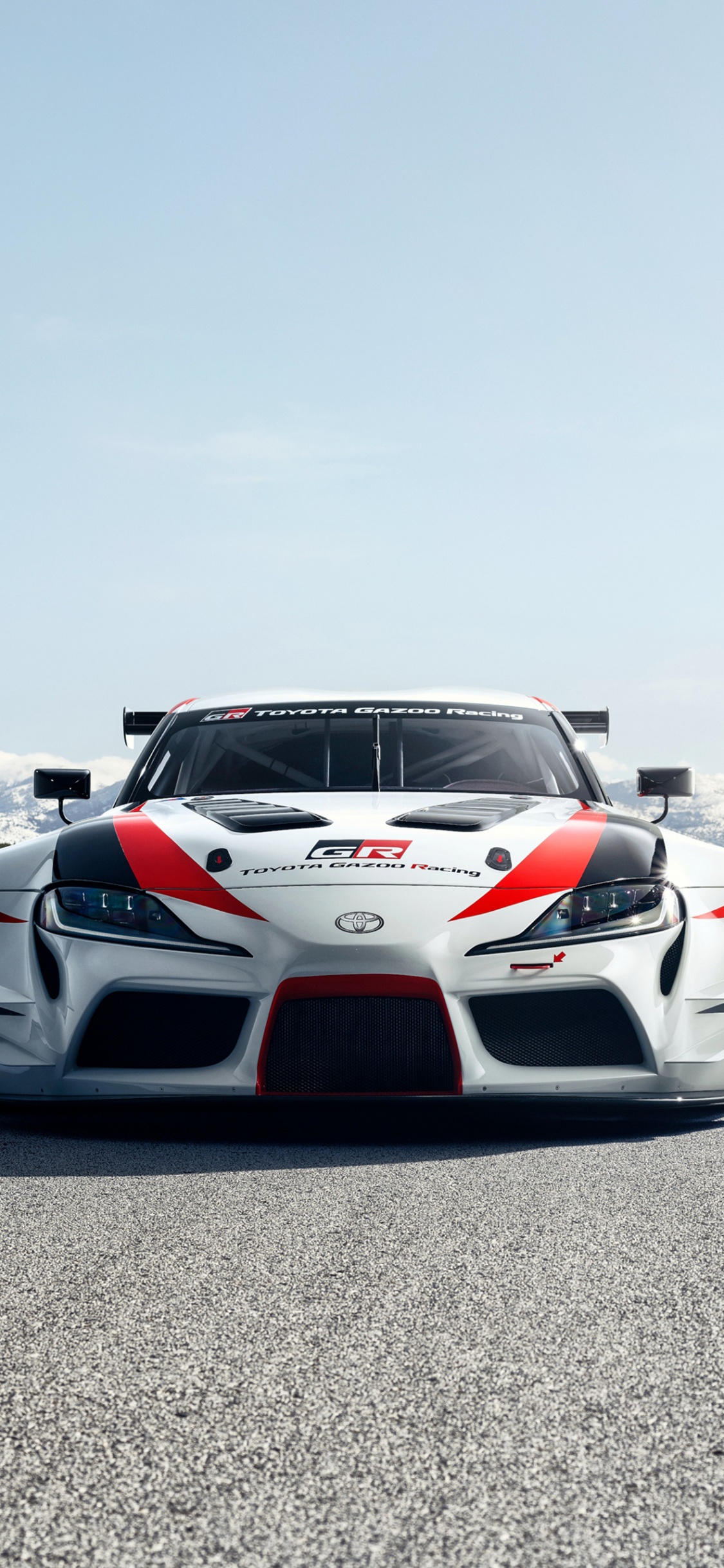 Обои 2020 Тойота Супра, toyota, легковые автомобили, Концепция гонки Тойота Супра гр, спорткар в разрешении 1125x2436