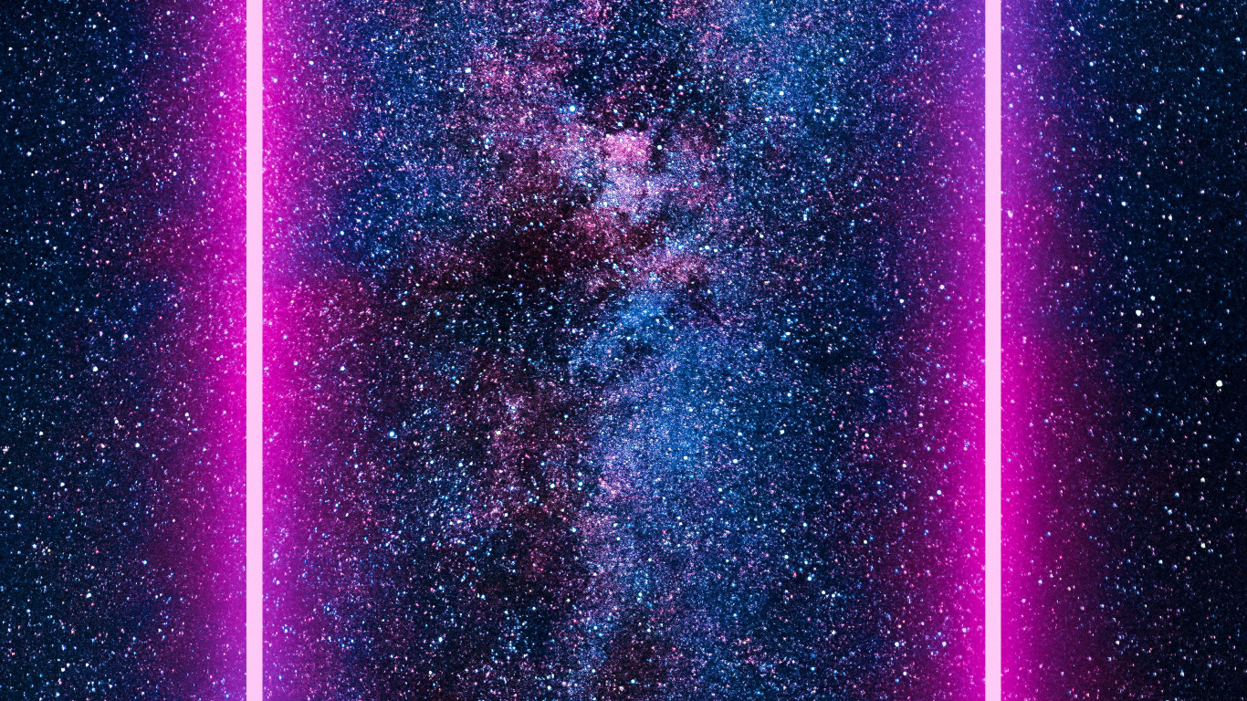 Обои атмосфера, висгун - социальная сеть, свет, пурпур, туманность в разрешении 1366x768