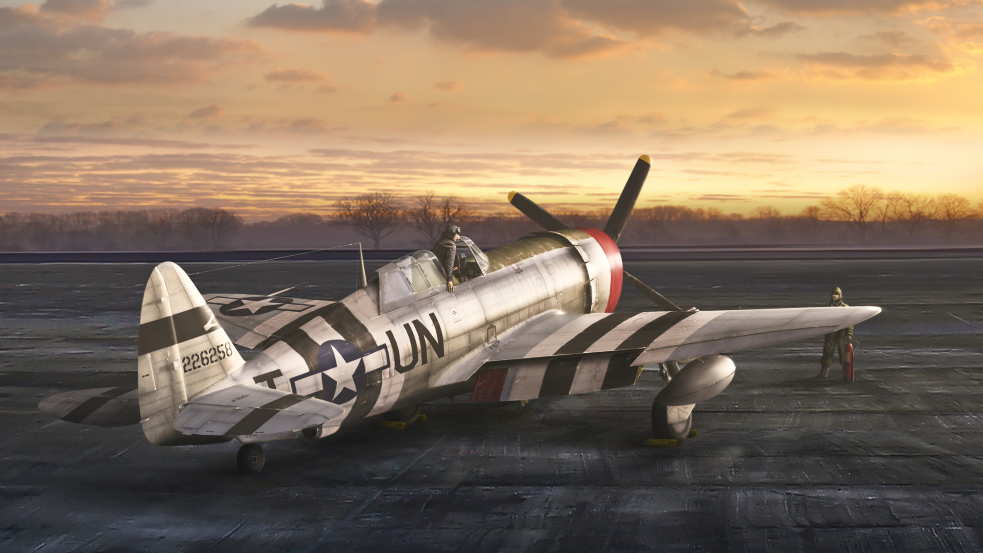 Обои самолет, самолеты, пропеллер, авиация, военный самолет в разрешении 1920x1080