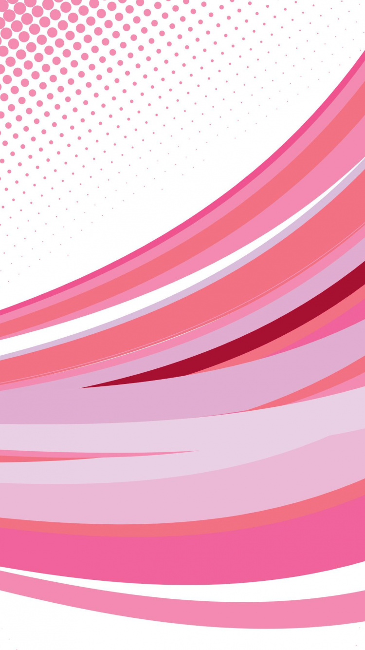 Обои розовый, цвет, векторная графика, красный цвет, линия в разрешении 750x1334