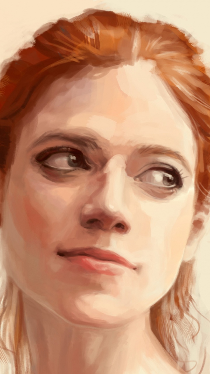 Обои Роуз Лесли, Игра престолов, Джон Сноу, Игритт, арт в разрешении 720x1280