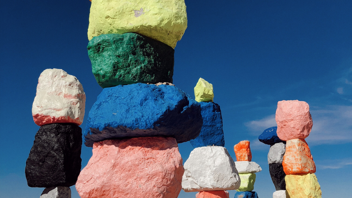 Обои Лас Вегас, США, рок, туризм, пейзаж в разрешении 1366x768