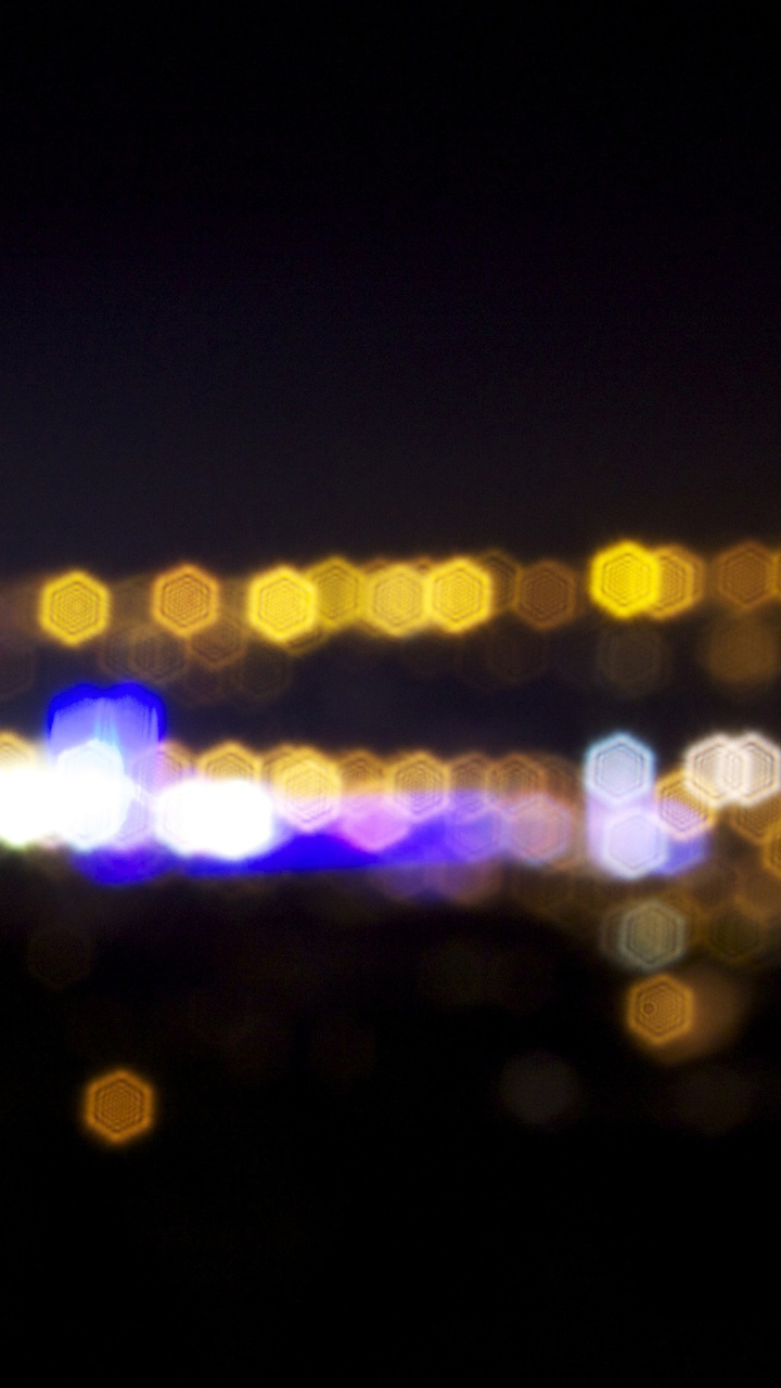 Обои боке, ночь, свет, освещение, темнота в разрешении 720x1280