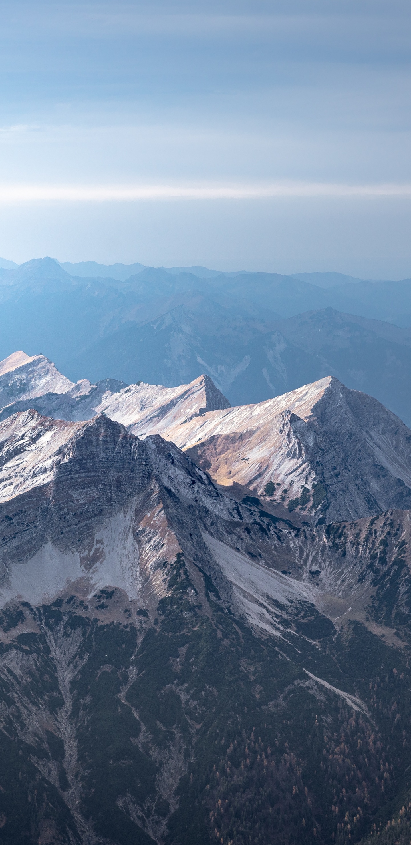 Обои гора, горный хребет, облако, местность, пейзаж в разрешении 1440x2960