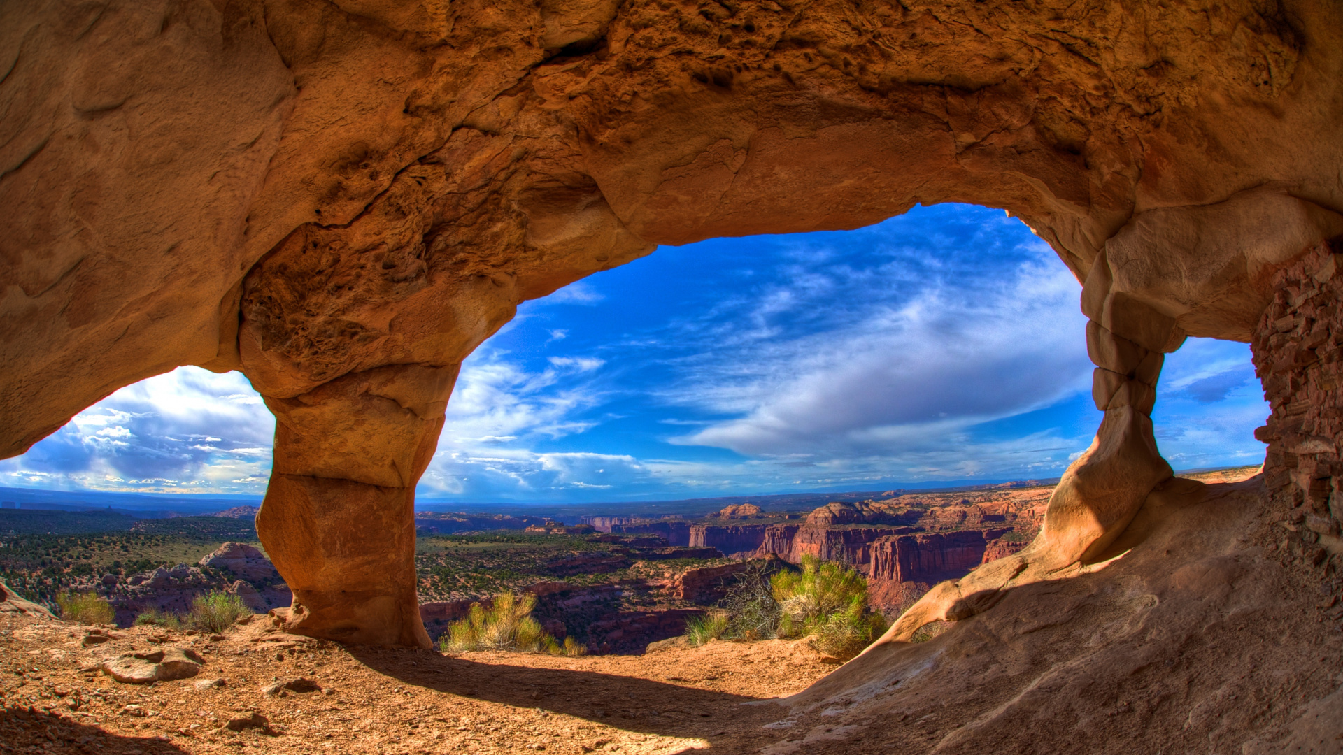 Обои естественная арка, формирование, арка, природа, рок в разрешении 1920x1080