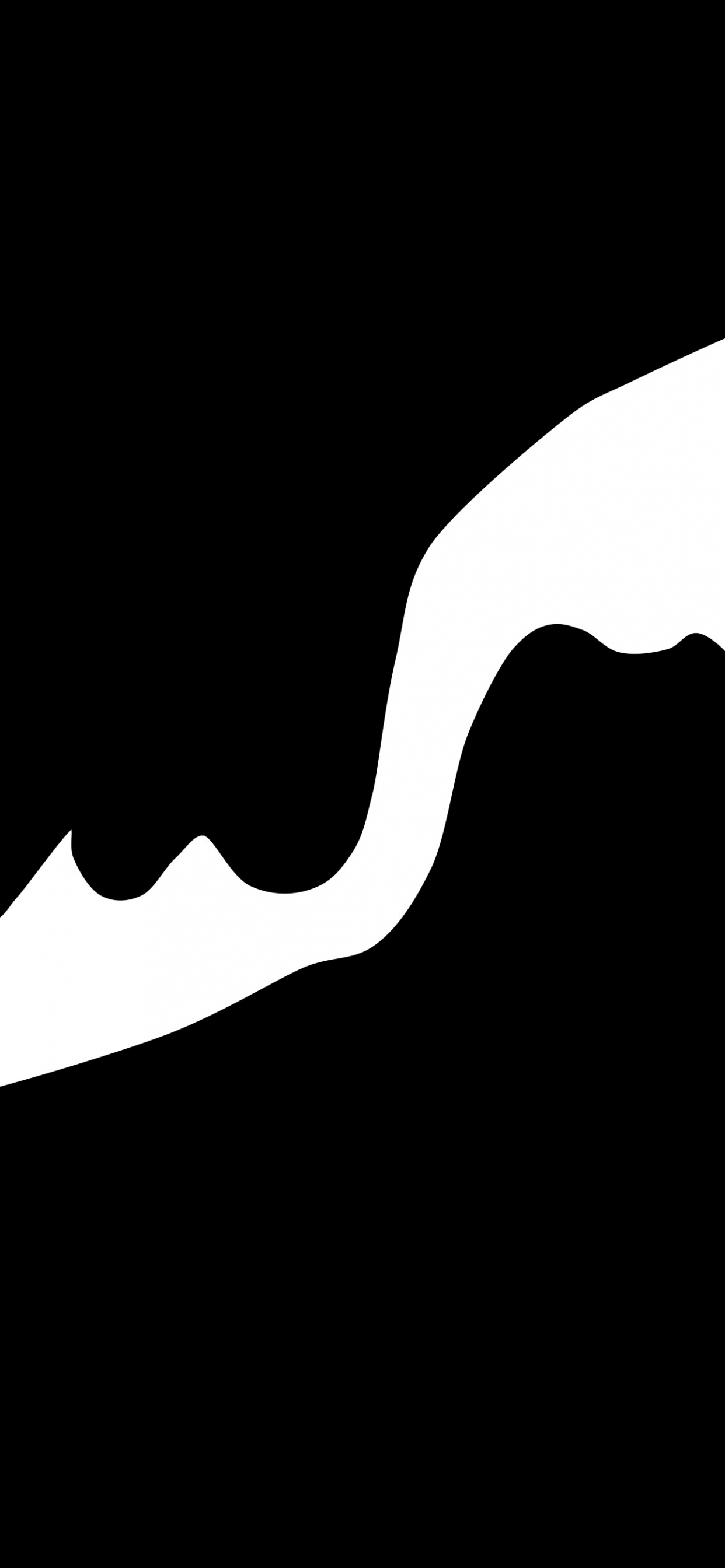 Обои лого, силуэт, черный и белый, графика, страсть в разрешении 1242x2688