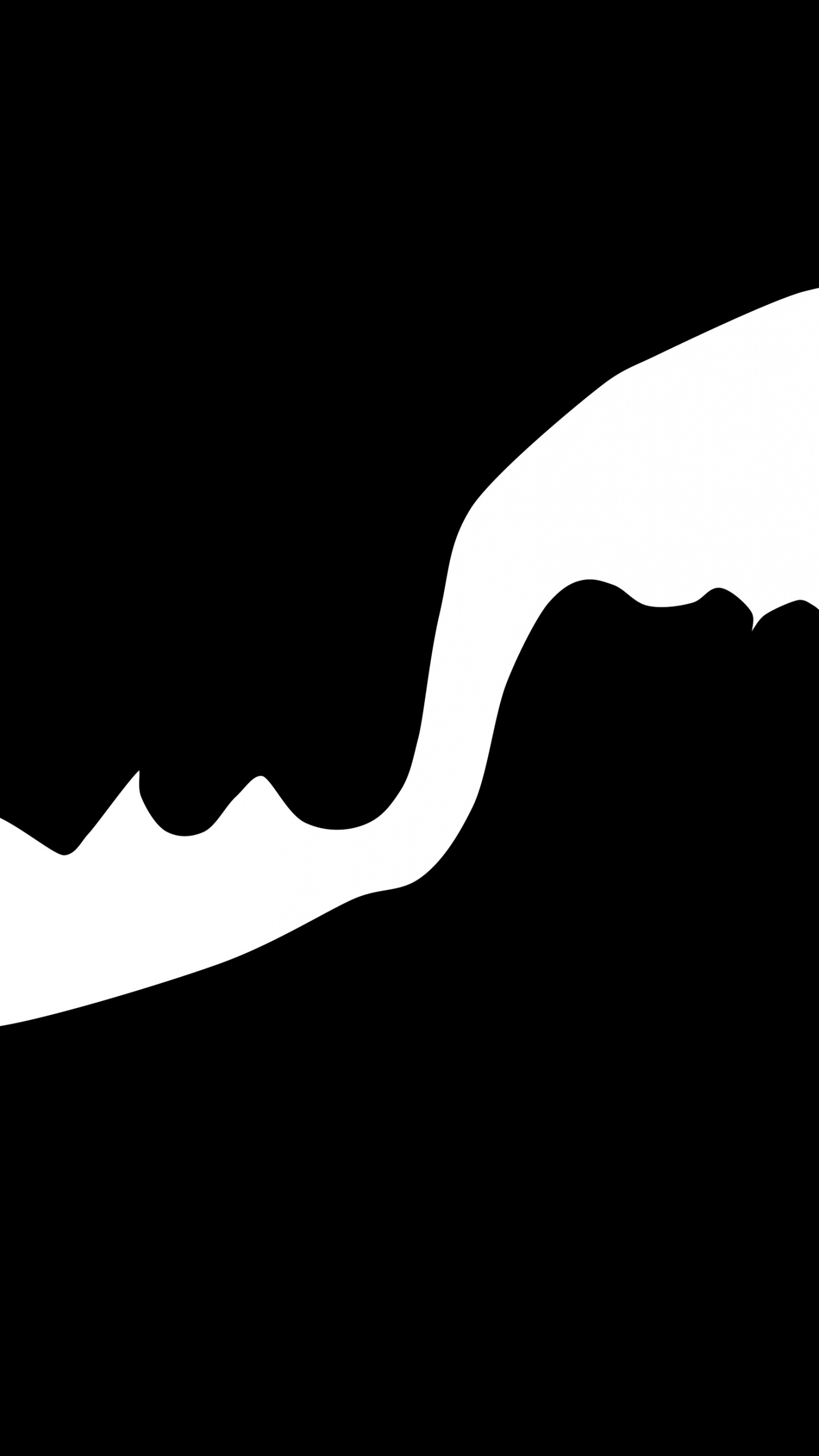 Обои лого, силуэт, черный и белый, графика, страсть в разрешении 1440x2560