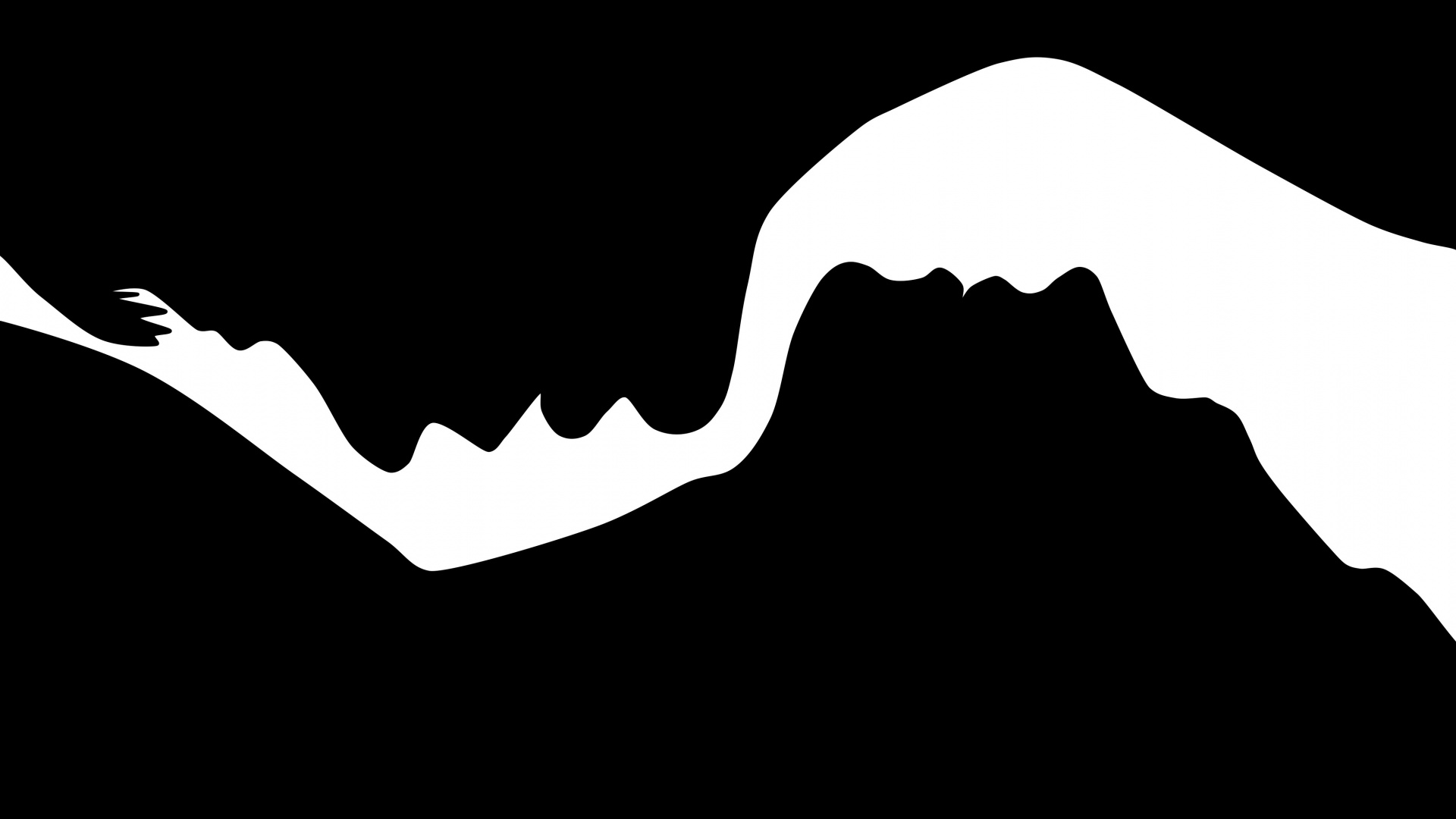 Обои лого, силуэт, черный и белый, графика, страсть в разрешении 1920x1080